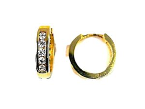 Creolen 925 AG gelb vergoldet