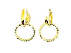 Creolen 925 AG gelb vergoldet