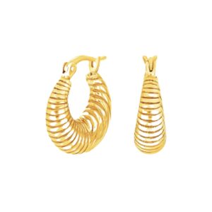 Creolen 925 AG gelb vergoldet