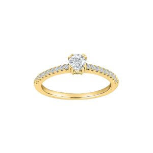 Damenring Mehrsteiner 925 AG gelb vergoldet