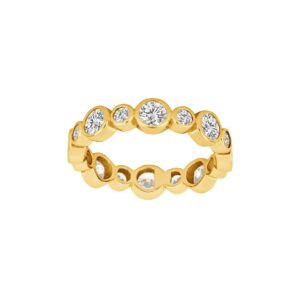 Damenring Mehrsteiner 925 AG gelb vergoldet