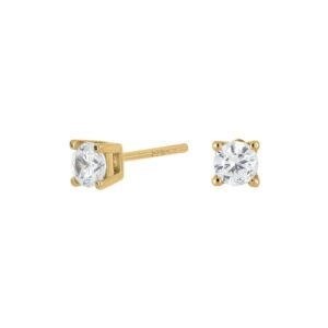 Ohrstecker Einsteiner 925 AG gelb vergoldet