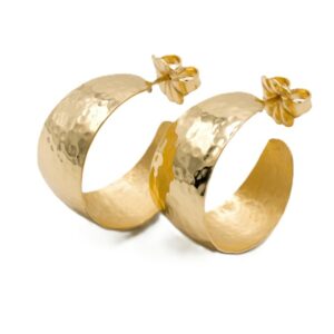 Creolstecker 925 AG gelb vergoldet