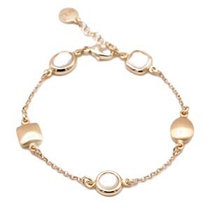 Armband 925 AG gelb vergoldet