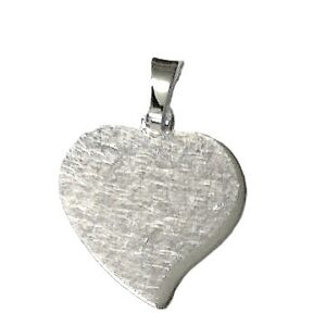 Gravurplatte Herz 925 Ag rhodiniert