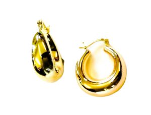 Creolen 925 AG gelb vergoldet