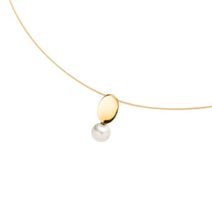 Anhänger Perle Titan gelb