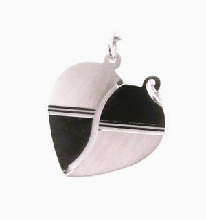 Partneranhänger Herz 925 Ag rhodiniert