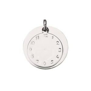 Anhänger Uhr 925 Ag rhodiniert