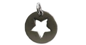 Collier mit Behang Stern 925 Ag rhodiniert