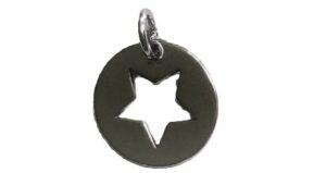 Collier mit Behang Stern 925 Ag rhodiniert