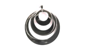 Anhänger ohne Stein 925 Ag rhodiniert