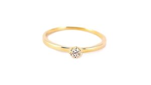 Damenring Solitär Antragsring 585 GG