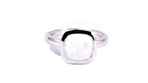 Damenring Einsteiner 925 Ag rhodiniert