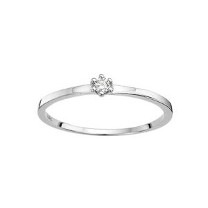 Damenring Solitär Antragsring 585 WG
