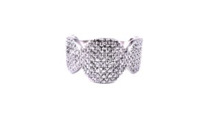 Damenring Mehrsteiner 925 Ag rhodiniert