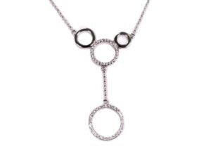 Collier mit Behang 925 Ag rhodiniert