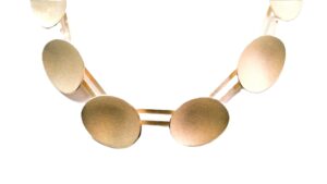 Collier ohne Stein 925 AG gelb vergoldet