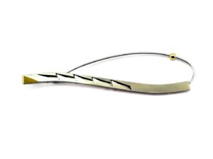 Brosche Edelstahl bicolor