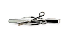 Krawattenschmuck 925 AG bic. gelb/weiss