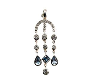 Anhänger Mehrsteiner 925 Ag rhodiniert