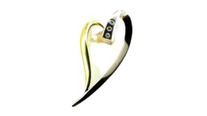 Anhänger Mehrsteiner Herz 585 GG/WG