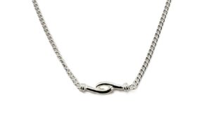 Collier ohne Stein 835 Ag
