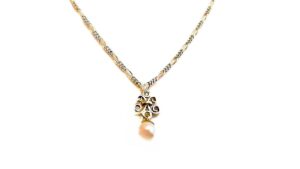 Collier mit Perle 333 GG