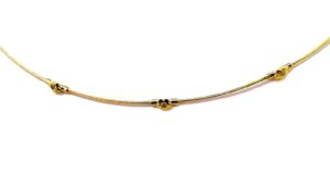 Collier Mehrsteiner Blume 750 GG