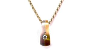 Collier mit Behang 585 GG/WG