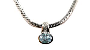 Collier mit Behang Anhängerclip 585 WG