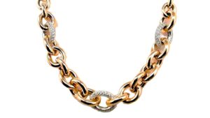 Collier Mehrsteiner 925 AG bic. rosé/weiss