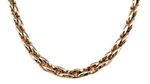 Collier ohne Stein 925 Ag Rosé vergoldet