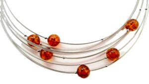 Collier Mehrsteiner Edelstahl