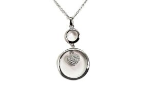 Collier mit Behang 925 Ag rhodiniert