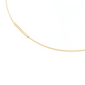 Collier ohne Stein Titan gelb