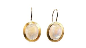 Ohrhänger 925 AG bic. gelb/weiss