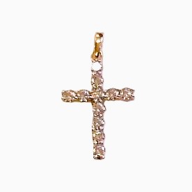 Anhänger Kreuz Kreuz 333 GG/Rhodiniert