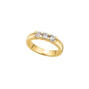 Damenring Mehrsteiner Beisteckring 925 AG gelb vergoldet