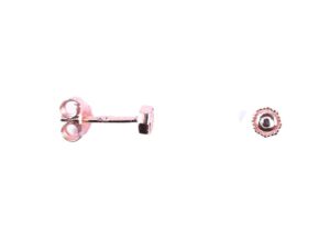 Ohrstecker ohne Stein 925 Ag Rosé vergoldet