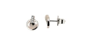 Ohrstecker Mehrsteiner 750 Weißgold