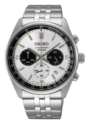 Herrenuhr analog Chronograph Edelstahl