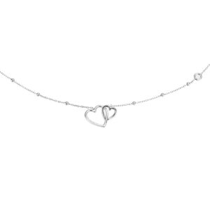Armband Herz 925 Ag rhodiniert