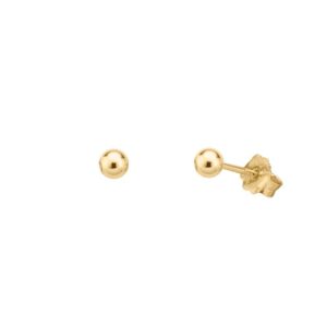 Ohrstecker ohne Stein 925 AG gelb vergoldet