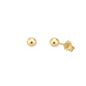 Ohrstecker ohne Stein 925 AG gelb vergoldet