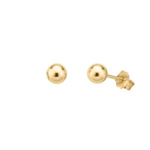 Ohrstecker ohne Stein 925 AG gelb vergoldet