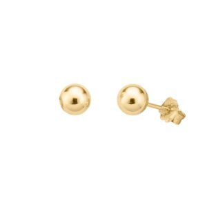 Ohrstecker ohne Stein 925 AG gelb vergoldet