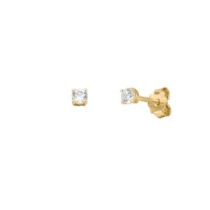 Ohrstecker ohne Stein 925 AG gelb vergoldet
