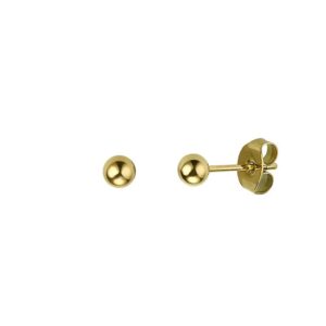 Ohrstecker ohne Stein Titan gelb