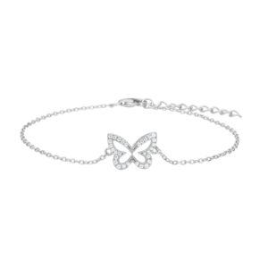 Armband Schmetterling 925 Ag rhodiniert